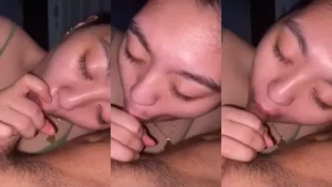 Sepong Kontol Pacar Muncrat di Mulut